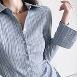 Women T-Shirt Shirt Curved Cardigan Long Sleeve Top