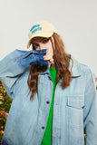 Unisex Jacket Autumn Stitching Hanging Dye Denim Women's Wear