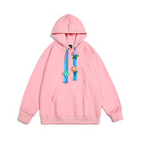 Unisex Jacket Autumn Colorful Decorative Hooded Sweaters Women's Clothing