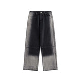 Unisex Pants Autumn Embroidery Denim Washable Pants