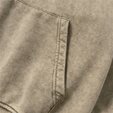 Men Hoodie Washed and Worn Hooded Sweater Men Autumn and Winter Loose Printed