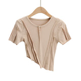 Women T-shirt Summer round Neck Short Sleeves T-shirt Women's Tops
