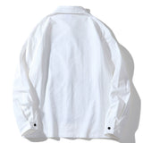 Men's Long Sleeved T Shirt Long Sleeve Shirt Men's Ins Loose Lapels Shirt Outer Casual Top