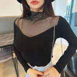 Women's Long Sleeve Shirt Women's Slim-Fit Long-Sleeved Bottoming Shirt