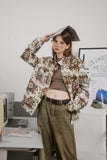 Unisex Jacket Autumn Floral Trendy Coat Women's Clothing