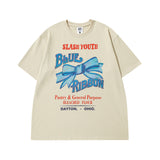 Men's T-shirt Spring and Summer Men's Cartoon Printed Casual Short-Sleeved T-shirt Men's and Women's