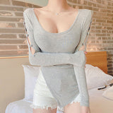 Women Long Sleeve Shirt Women's Long Sleeve T-shirt Women's Top Women's Bottoming Shirt Autumn