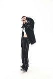 Unisex Jacket Fall Color-Blocking Zip Jacket