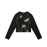 Women Long Sleeve T-Shirt Long Sleeve T-shirt Girls Fall Washed and Worn O-neck Short