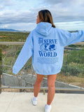 Korean version ins sweater women's loose hooded top shirt jacket