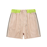 Palm Angle Shorts Palm Angels Striped Color Matching Casual Beach Shorts Men