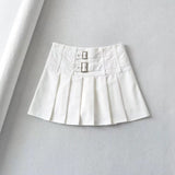 Women Skirt High Waist Skirt Women Ins Preppy Style Skirt