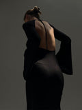 Women Sweater Dress Dress Knitted Thin Autumn Winter Long Dress