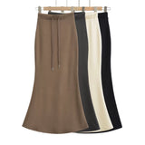 Women Skirt Fashion Long Sleeve T-shirt Top and Skirt Suit