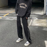 Men Sweatpants Sports Pants Men's Spring and Autumn Loose Zip All-Matching