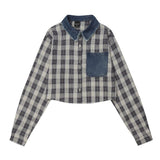 Women Long Sleeve Shirt Denim Women's Casual Shorts