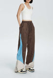 Unisex Pants Autumn Multi-Color Mosaic Casual Trousers