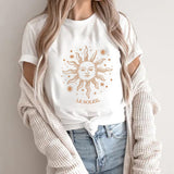 Sun and Moon Celestial Tshirt 90s Graphic Crewneck Vintage