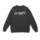 Men Long Sleeve Shirt Vintage Floral Print Long Sleeves T-shirt Men Loose Bottoming Top
