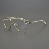 CHH Chrome Hearts Glasses Pure Titanium Stereo Pattern Myopia Retro Glasses Frame