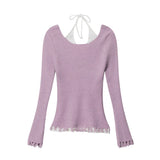 Women Sweater Long-Sleeved Sweater Women's Autumn Slim-Fit Sweater