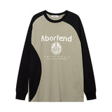 Men Long Sleeve Shirt Design Stitching Long Sleeve Bottoming T-shirt Men and Women Autumn