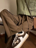 Men Sweatpants Men's Draping Effect High-Grade Straight Loose Casual Pants