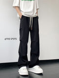 Men Sweatpants Summer Vibe Loose Wide Leg Casual Trousers