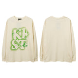 Men Long Sleeve Shirt Letter Printing Couple's Tops Street Casual Long Sleeve T-shirt Men and Women