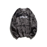 Unisex Jacket Autumn New Embroidered Long-Sleeved Sweater