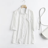 Women T-shirt Denim Shirt Women's Summer Short Sleeve Loose