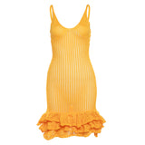 Women Dresses Summer Women's Knitted Slip Dress