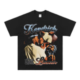 Kendrick Lamar T Shirts Hip Hop Rap Loose Short Sleeves