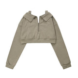 Women Hoodie Cardigan Sweater Girls Autumn Letter Printing