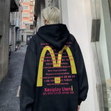 Men Hoodie McDonald's Sweater Drop-Shoulder Coat Couple Spring and Autumn Hoodie