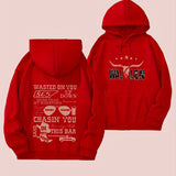 Graphic Letter Print Hoodie Plus Size Casual Kangar