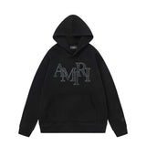 Amiri Hoodie AMI Patch Embroidered Letter Pattern Hooded Sweater