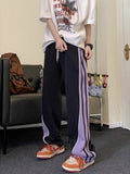 Men Sweatpants Fall Sports Pants Loose Straight Wide Leg Casual