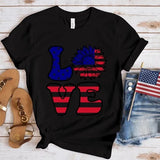 Women's Independence Day T Shirt round Neck Short Sleeve T-shirt Women's Top