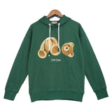 Palm Angle Hoodie Palm Angels Broken Bear Embroidered Hoodie Loose
