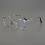 CHH Chrome Hearts Glasses Ultra Light Pure Titanium Half Frame