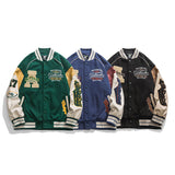 Varsity Jacket Vintage Baseball Uniform Men Spring and Autumn Jacket