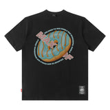 Men T Shirt Street Retro Printed Men and Women Couple Summer Short Sleeve T-shirt