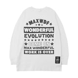 Men Long Sleeve Shirt Fashion Brand Autumn and Winter Long Sleeve T-shirt Men and Women Ins Hip Hop Style Loose All-Match