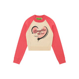Women Sweater Short Sweater Women's Autumn Crew Neck Long Sleeve