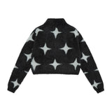 Women Sweater Cropped Sweater Coat Women's Autumn Winter Coat