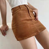 Women Skirt Corduroy Skirt Vintage