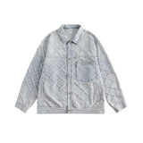 Unisex Jacket Autumn Water Washed Hole Jacket Coat for Women