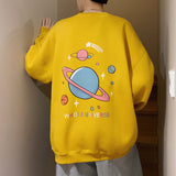 Men Hoodie Loose Sweater Men's Spring and Autumn Student Long Sleeve Casual All-Matching