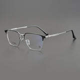 CHH Chrome Hearts Glasses Ultra Light Pure Titanium Half Frame